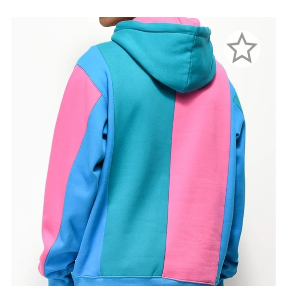 Teddy French Color Block Hooded Sweater - Picture 4 of 10